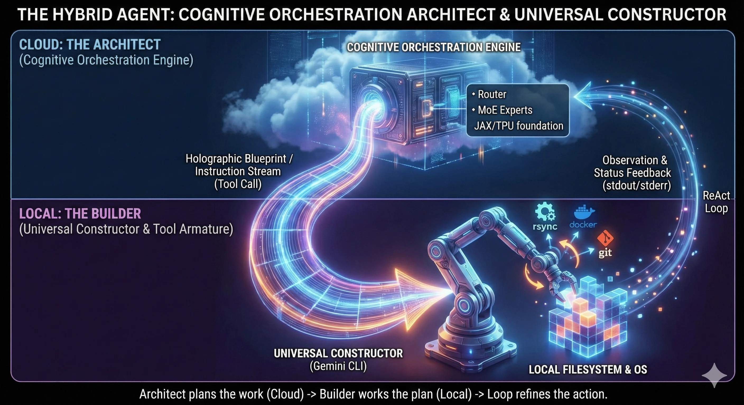 Hybrid Agent: Architect & Builder